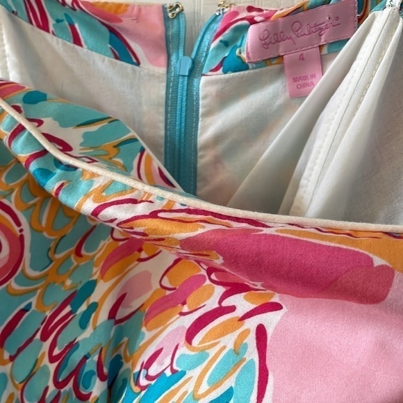 Lilly Pulitzer Strapless FLAMINGO Dress - Picture 3 of 5